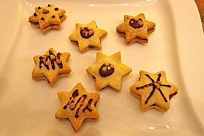 Vanilleherzen mit Nougatfüllung 3