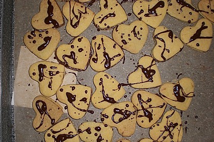 Vanilleherzen mit Nougatfüllung 8