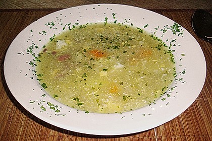 Kartoffel - Salami - M&ouml;hren - Suppe