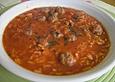 Reis - Tomatensuppe mit Hackfleischb&auml;llchen