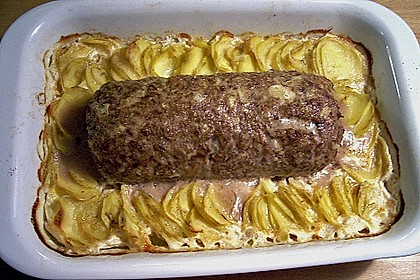Hackbraten mit Kr&auml;uter - Feta F&uuml;llung