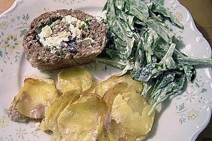 Hackbraten mit Kr&auml;uter - Feta F&uuml;llung 1