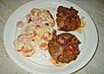 Gef&uuml;llte Paprikahacksteaks