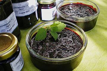 Heidelbeer - Apfel - Konfitüre mit Zimt