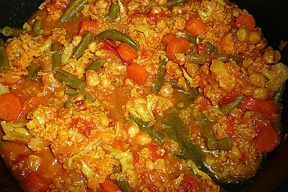 Vegetarisches Gemüsecurry 9