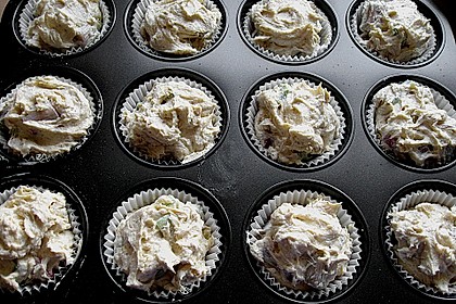 Rhabarber - Muffins mit Baiser 11