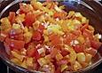 Tomaten - Paprika Salat