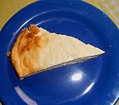 Saftiger K&auml;sekuchen ohne Boden (Bild)