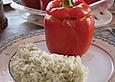 Gef&uuml;llte Paprikaschoten mit Ajvar