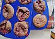 Himbeer - Reis - Muffins mit Marmeladenf&uuml;llung