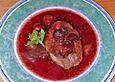 Gebratene G&auml;nseleber mit Traubensauce