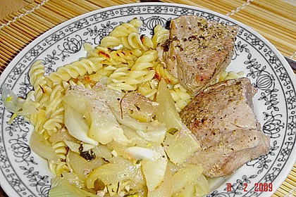 Fenchel - Birnen - Gem&uuml;se mit Schweinefilet 1