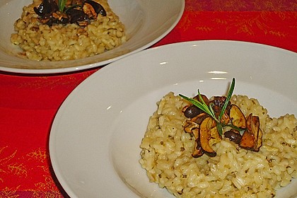 Prosecco - Risotto mit gebratenen Steinpilzen