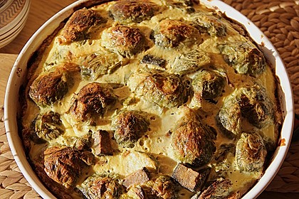 Rosenkohl - R&auml;uchertofu - Quiche 1