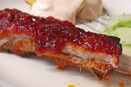 Spareribs mit amerikanischer BBQ-Sauce