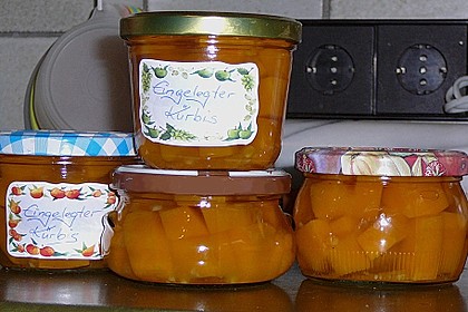 Weihnachtlich eingelegter K&uuml;rbis