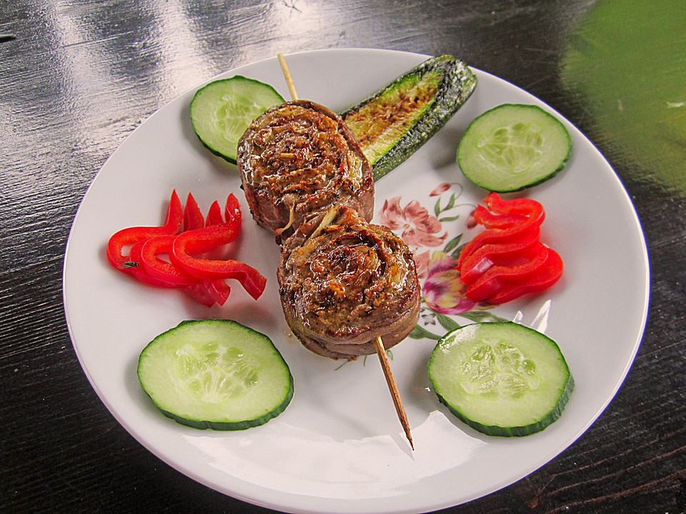 Rouladenspieße für den Grill (Rezept mit Bild) von Herta | Chefkoch.de