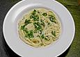 Spaghettini mit Ziegenk&auml;se, Rucola und Limetten