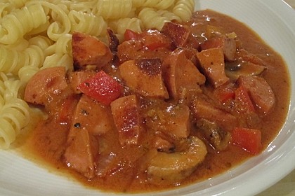 Wurstgulasch nach Truckerart 2
