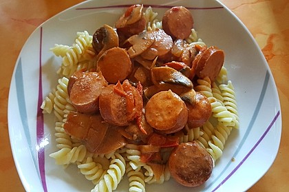 Wurstgulasch nach Truckerart 6