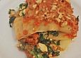 Gr&uuml;n - wei&szlig;e Lasagne mit Spinat, Ricotta und Waln&uuml;ssen