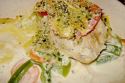 Seelachsfilet auf Zucchinibett 7