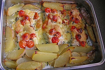 Seelachsfilet auf Zucchinibett 10