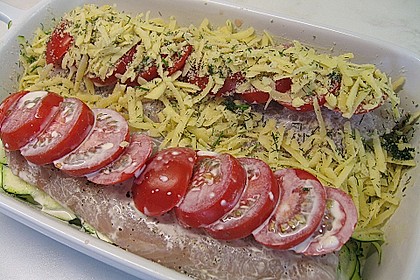 Seelachsfilet auf Zucchinibett 12