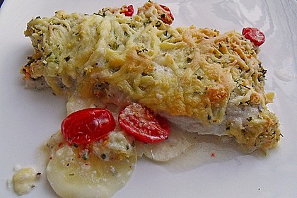 Seelachsfilet auf Zucchinibett 29