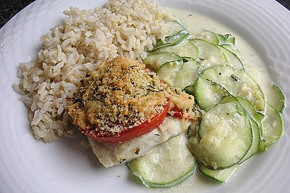 Seelachsfilet auf Zucchinibett 35