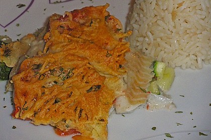 Seelachsfilet auf Zucchinibett 39