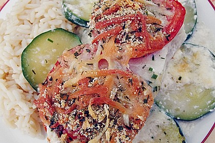 Seelachsfilet auf Zucchinibett 42