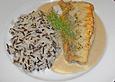 Fischfilet mit Bananen - Kokos - Curry Sauce