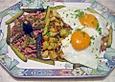 Fischerfr&uuml;hst&uuml;ck mit Spiegeleiern