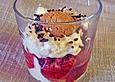 Mascarpone mit Himbeeren und Amarettini