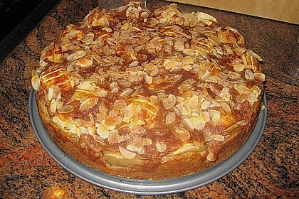 Apfelkuchen mit Honig - Zimt - Guss 7