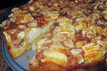 Apfelkuchen mit Honig - Zimt - Guss 8