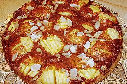 Apfelkuchen mit Honig - Zimt - Guss 9