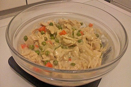 H&uuml;hner - Erbsen - Salat