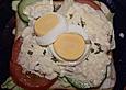 Eiersalat mit Spargel und Ananas