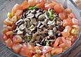 Sommersalat mit gebratenen Pilzen
