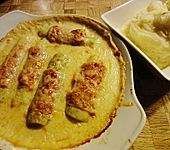 Porree mit Schinken und K&auml;se &uuml;berbacken (Bild)