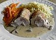 Putenroulade mit Frischk&auml;se
