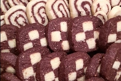 Sandiges Schwarz - Weiß Gebäck 11