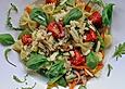 Farfalle con lampadine i carote