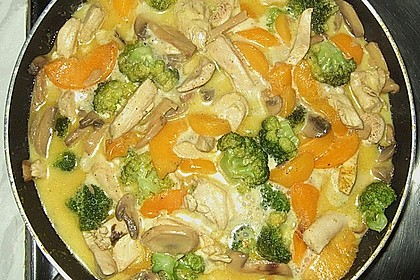 Gelbes Curry mit Pfirsichen 1