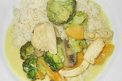 Gelbes Curry mit Pfirsichen 2