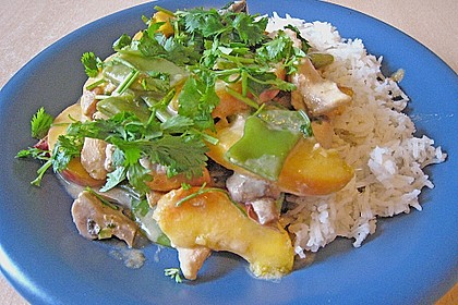 Gelbes Curry mit Pfirsichen 3
