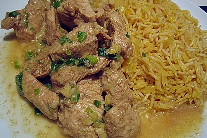 Putenstreifen mit Knoblauch - Ingwersauce 2