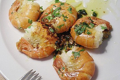 Gambas in Knoblauch 2